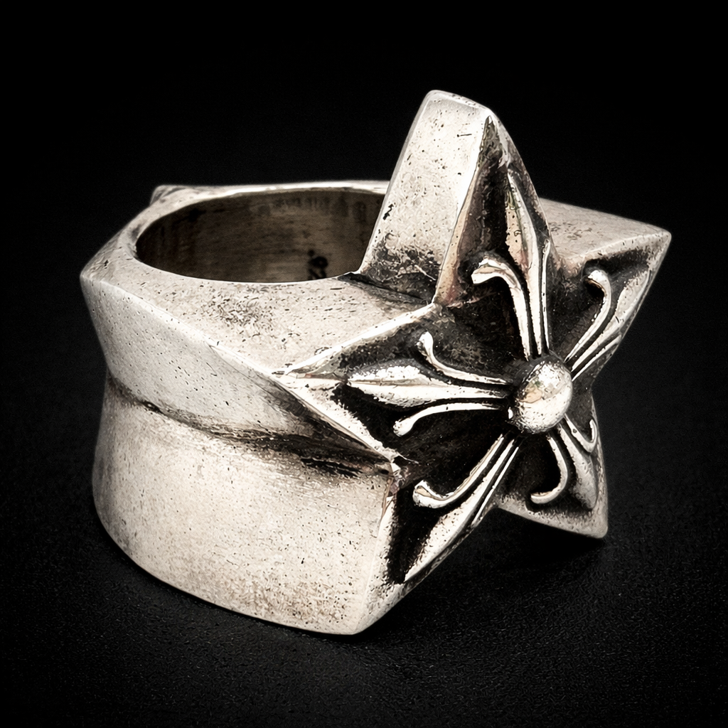Chrome Hearts Star Ring US 8 Class B