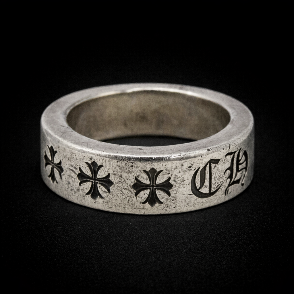 Chrome Hearts "Ch Forever" 6mm Ring Size US 7 Class B